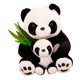 thumbnail image 4 of Juguetes de peluche de panda para mamá e hijo, regalos del día de San Valentín para ella, lindos juguetes de peluche para sofá y coche , 30 CENTIMETROS, 4 of 8