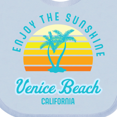 thumbnail image 4 of Inktastic Summer Enjoy the Sunshine Venice Beach California in Blue Boys or Girls Baby Bib, 4 of 4