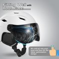 thumbnail image 3 of Casco de esquí Odoland con visera 2 en 1 para hombre y mujer, 3 of 6