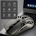 thumbnail image 2 of Wireless Gaming Mouse, 10000 DPI, Tri-Mode 2.4GHz/Bluetooth/Wired Mouse, 6 Buttons, Digital Display, Silent Mice, Rechargeable, Customizable Macro and RGB Backlight for PC/Mac/Laptop (Black), 2 of 16