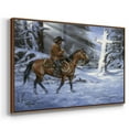 thumbnail image 3 of Silent Night, Holy Night - Framed Gallery Wrapped Holiday Canvas - 27 x 41 - Rosewood Frame, 3 of 8