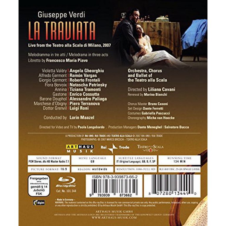La Traviata [Blu-ray] 【公式通販】