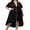 Black, variant on Plus Size Swimsuit Cover Up for Women Chiffon Cardigan Beach Cover Up Casual Bathing Suit Coverups Shermie