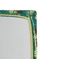 thumbnail image 2 of Ambesonne Abstract Fitted Sheet, Retro Flora Lace Frame, Twin XL Size, White and Jade Green, 2 of 2