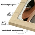 thumbnail image 4 of Americanflat 18x24 Poster Frame with Polished Plexiglass Wide Frames Made Vertical Horizontal - Natural Oak, 4 of 8