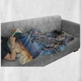 thumbnail image 6 of Landscape Soft Flannel Fleece Throw Blanket, Touristic Houses Traditional Architecture Composition at Sunset by the Ocean, Cozy Plush for Indoor and Outdoor Use, 70" x 90", Multicolor, by Ambesonne, 6 of 6