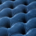 thumbnail image 3 of Inspired Home Anupi Velvet Ottoman Cocktail Coffee Table Tufted Acrylic Sides Modern, Navy, 3 of 6