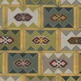 thumbnail image 2 of Vess, June Erica 26x26 Black Ornate Wood Framed with Double Matting Museum Art Print Titled - Ochre Tapestry IX, 2 of 4