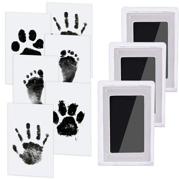 Newborn Baby Handprint and Footprint Ink Kits, for Family Keepsake and Registry Baby Footprint Kit Baby Hand and Footprint Kit Nose Print Stamp Pad for Dogs