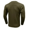 thumbnail image 5 of Huuilaibazoo Men's Henley T-Shirt Long Sleeve Casual Lightweight Pullover Shirts Soft Stretch Basic Tees Fall Tops, 5 of 5