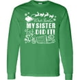 thumbnail image 3 of Inktastic Dear Santa, My Sister Did It Funny Christmas Long Sleeve T-Shirt, 3 of 5