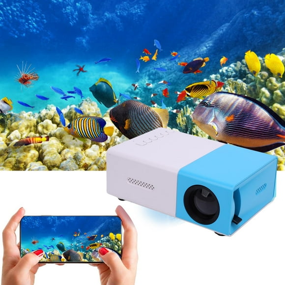 Mini Proyector, Proyector De Video De 1080p Full HD, Proyectores De Cine En Casa Al Aire Libre Portátiles, Compatibles Con , USB, AV, Teléfono