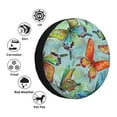 thumbnail image 4 of Fotbe Retro Seamless Flying Butterflies Funda de Llanta de Repuesto con Estampado, Engrosada, Ajuste Universal para Jeep, Remolque, RV, SUV, Camión-16 inch, 4 of 6