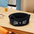 thumbnail image 4 of Gnmfd Cats Ear Woven Storage Basket, Cotton Thread Organizer for Household Office Cosmetics Snacks, Toy Organizers and Storage, Cube Storage Organizer, Stuffed Animal Storage, Closet Organizers, 4 of 7