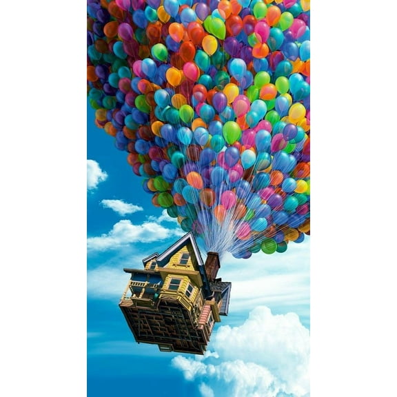 DIY 5D Diamond Painting Kit for Adult Kids Beginner, UP Full Drill Round Diamond Embroidery Arts Painting by Number Kit for Relaxation, Home Wall Decor Gift 12x16 inch