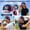 as show, variant on U.S. 250th Anniversary Mens Visor Cap Wig Adjustable Baseball Cap Golf Hats with Fake Hair Stars And Stripes Visors with Faux Fur Wig Tops and Adjustable Back A
