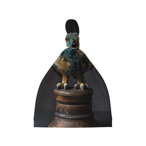 Cauagu Owl Globe Sculpture Print Baby Knot Beanie Hats Newborn Hats Soft Headwear for 0-6 Months Infant Baby Girls Boys Caps