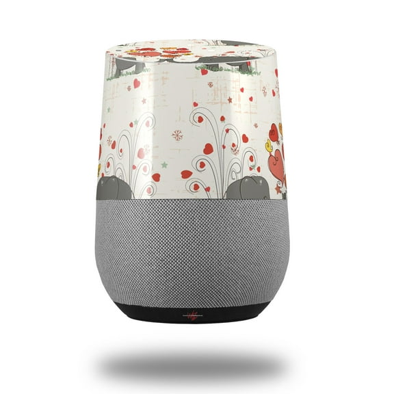 Decal Style Skin Wrap for Google Home Original - Elephant Love (GOOGLE HOME NOT INCLUDED) by WraptorSkinz