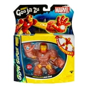 Heroes of Goo Jit Zu GLOW SURGE Iron Man Action Figure, Super Stretchy Goo Filled Superhero, Ages 4+