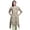 Light Yellow, variant on Yellow Leaves & Primula Floral Asymmetric Kurta Indian Tunic Tops For Women Printed Indian Clothing Small