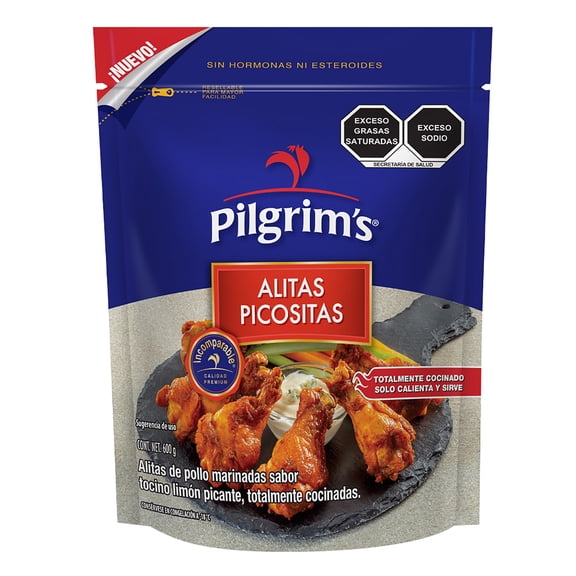 Alitas picositas Pilgrim’s marinadas sabor tocino limón picante