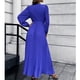thumbnail image 1 of Ropa de mujer, Vestido largo de mujer Vestido plisado en V Vestido largo de mujer Operación suave, 1 of 6