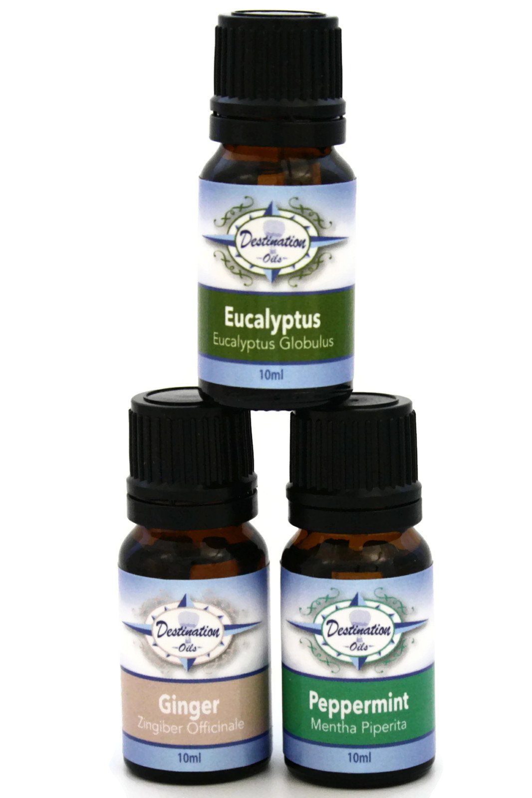 Stay Well Essential Oil Gift Set- Ginger, Peppermint, Eucalyptus