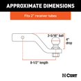thumbnail image 2 of Curt Hitch 45332 Trailer Hitch Ball Mount, 2 of 6