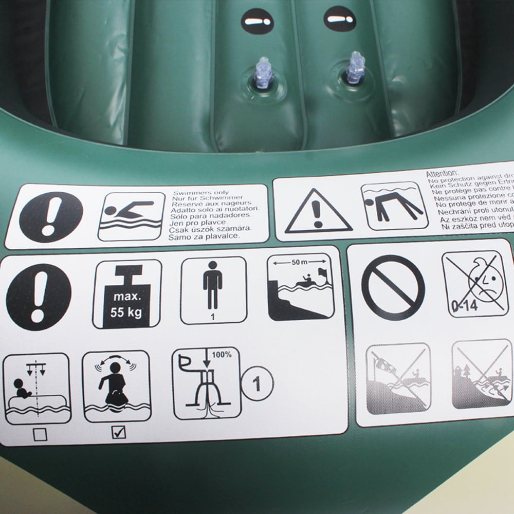 Small Pvc Water Leisure Boat Inflatable Kayak Parent-Child Interactive Inflatable Fishing Boat Drift Boat Single Inflatable Boat For Swimming Pool Family