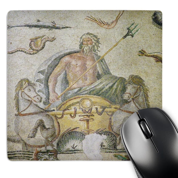 3dRose, Poseidon Mosaic, Archaeology Museum, Gaziantep, Turkey-AS37 AKA0769 - Ali Kabas, MousePad