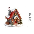 thumbnail image 3 of Taicans Christmas Village House Ornament with Candy Canes - Miniature Snowy House Decor for Holiday Trees,Winter Wonderland Ornament,Festive Christmas Tree Decoration,Handmade Gift Idea, 3 of 6