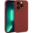 thumbnail image 1 of Case for iPhone 13 Pro Max 2021 (6.7 Inch), Liquid Silicone Shockproof Cover Case for iPhone 13 Pro Max Simplicity Back Case for Girls and Women, Retro Red, 1 of 5