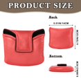 thumbnail image 2 of Haosy Light Red Golf Mallet Putter Cover Strong Magnetic Leather Golf Club Headcover Closure, 2 of 7