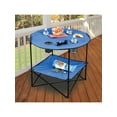 thumbnail image 7 of ETNA Folding Camp Table Foldable Beach Table with Cup Holders, 28" - Blue, 7 of 7