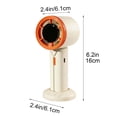 thumbnail image 3 of Mini ventilador portátil recargable por USB con pantalla digital – 6 velocidades, base desmontable, portátil para viajes, exteriores, oficina y escritorio., 3 of 6