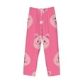 thumbnail image 6 of Uemuo Cartoon Pigs and Hearts Pattern Men's Wide Leg Palazzo Lounge Pants with Pockets Light Weight Loose Comfy Casual Pajama Pants-Medium, 6 of 9
