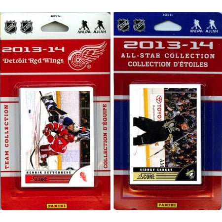 C&I Collectables NHL Detroit Red Wings Licensed 2013-14 Score Team Set and All Star Card Set