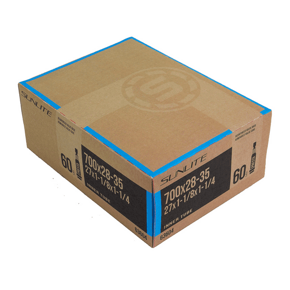 Sunlite Bicycle Inner Tube 700x28-35c Presta Valve 60mm Road Cross Tour Bike