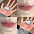 thumbnail image 3 of Lápiz labial negro y plateado con forma de corazón, arcilla mate de terciopelo, brillo de labios, tinte líquido para labios, pigmento en crema, cosméticos para labios sedosos de larga duración, 3 of 5