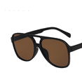 thumbnail image 5 of Gafas de sol retro de doble haz, modernas y personalizadas, con montura grande, estilo sapo, 5 of 5