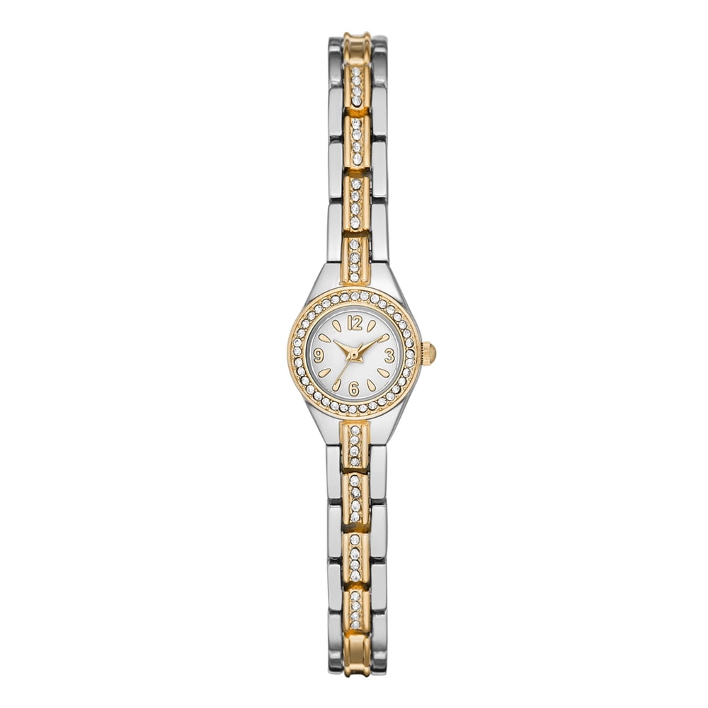 folio Women's Dress Watch in Two Tone with Glitz