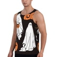 thumbnail image 2 of Balery Halloween Ghosts And Pumpkins Pattern Men's Workout Tank Top Gym Muscle Tee Fitness Bodybuilding Sleeveless T Shirt Quick Dry Fit Muscle Tank Top Slim-Fit Tank-X-Large, 2 of 7