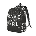 thumbnail image 2 of Balery Travel The World1 Vintage Canvas Backpack for Men and Women - Large Capacity, Durable Travel Laptop Bag for School, Work, Hiking, and Outdoor Activities, 2 of 7