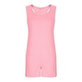 thumbnail image 5 of Summer Rompers for Girls 4-15Y Jumpsuit Shorts Casual Loose Children Kids Summer Sleeveless Athletic Gym Yoga Workout Overalls Onesis with Pockets, 5 of 8