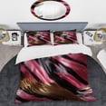 thumbnail image 2 of Designart "Pink and Black Zebra Fractal II" Abstract Modern Other Bedding Covert Set - Abstract Pink Modern Bed Set With 2 Shams, 2 of 5
