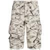 thumbnail image 1 of Pantalon Large Homme Signe Directionnel Work Shorts Taille Mi-Haute Multi-Poches Cinq Pièces Short Décontracté Beige TTG, 1 of 6