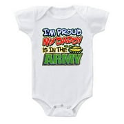 Daddy Is In The Army Baby Bodysuit