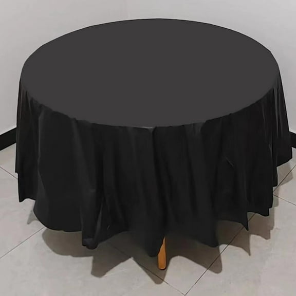 84 Inch Round Tablecloth Pack Available In Nine Colors With Polyester Round Table Cover,Washable Fabric Tablecloth To Remove Stains and Wrinkles,Easy To Clean,Practical for Daily Use