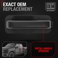 thumbnail image 2 of Exterior Rear Driver Door Handle, Upgraded Metal - Compatible with 2015-2020 Ford F-150 - Textured Black - OEM FL3Z-1626605-AA-MT, 2 of 5
