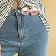 thumbnail image 3 of Jeans Tighten Waist Buckle No Sewing DIY Sewing Button for Dress Waist Jeans Pink, 3 of 5